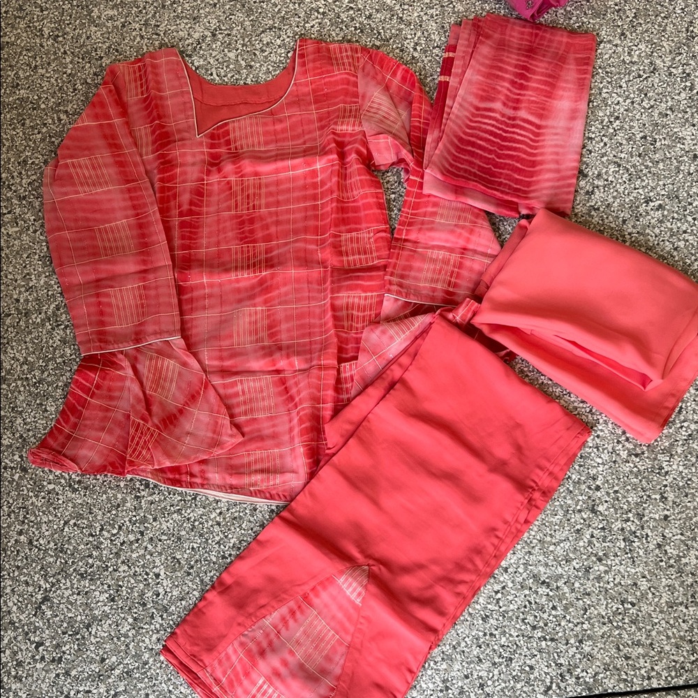 Womens Pink Kurta Set